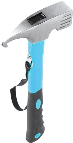 NUOBESTY Martello Picchetti Campeggio Multiuso in Acciaio Carbonio e Tpr Martello Esterno per Tende con Funzione Estrazione Chiodi Attrezzo Campeggio per Escursionismo e Uso Quotidiano