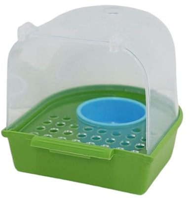 Vogelbad Für Den Käfig,Ausziehbarer Transparenter Wasserbehälter | Externer Vogelfutterautomat | Für Haustiere, Volieren, Finken, Mönchssittiche, Für Den Innen- Und Außenbereich, Im Haus Und Im