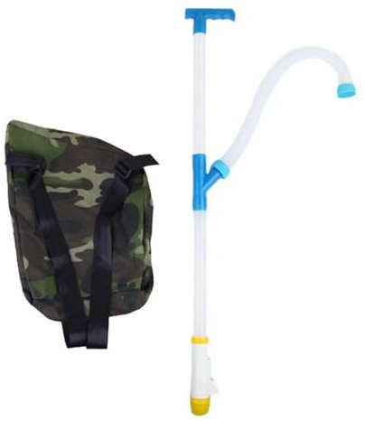 KTUXZCI Spandiconcime ben fatto, erogatore a zaino, zaino agricolo portatile, applicatore di letame efficiente, attrezzo da giardino, spruzzatore agricolo, , PVC , Tubo 90cm
