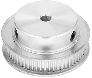 sourcing map Aluminium 60 Zähne 5 mm Bohrung 7 mm Riemen Motorsteuerung Spannrolle synchrone Rad DE de