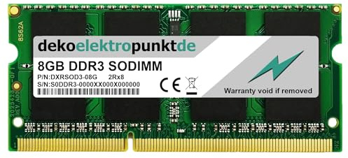 dekoelektropunktde 8GB Ram Arbeitsspeicher passend für Gigabyte U2442F Netbook DDR3 SO-DIMM PC3
