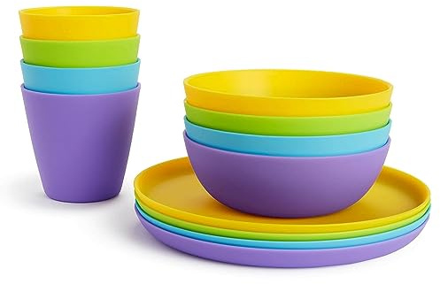 Munchkin 12 Pack Set Pasti Bambino | Tazze Ciotole Piatti | Senza BPA
