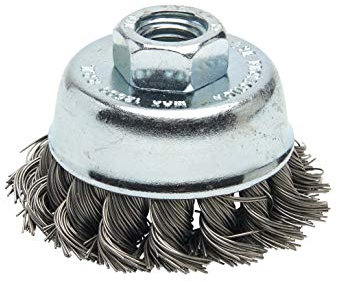 Kibros Lot 6 brosses rotatives fil acier torsadé meuleuse Ø 65 mm