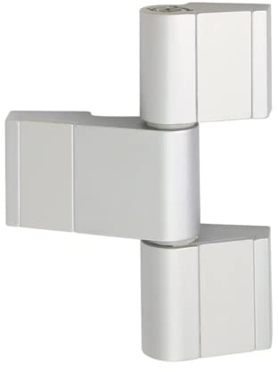 WSS Aluminium-Türband 3-teilig Maß A 92 – Art.-Nr. 04.252.1863.154 | E6/C-34 Dunkelbronze, Drehpunkt 18/Achse 63 mm, DIN links/rechts verwendbar, Türscharnier für Metall- & Aluminiumtüren