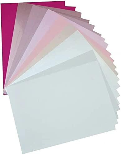 Netuno 20 Blatt Bastelpapier Set Rosa DIN A4 21 x 29,7 cm Farbpapier Karten basteln Bastelkarton farbig Bastelset Papier Bastelbogen Designpapier bunt bedruckbar Kartonpapier Kartengestaltung