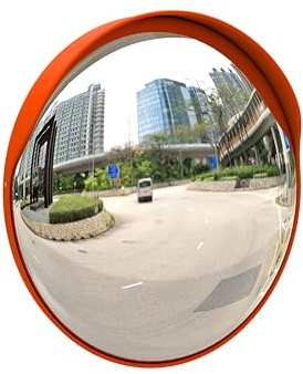 Berry Convex Mirror 60CM | Round Wide-Angle Driveway Safety Mirror with Adjustable Mount | High-Definition Acrylic Convex Security Mirror for Garages, Parking Areas & Outdoor Use