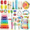 ENCOUN 33 Stück Musikinstrumente für Kinder, Musical Instruments Set, Holz Percussion Set, Xylophone, Montessori Spielzeug ab 1 2 3 Jahre