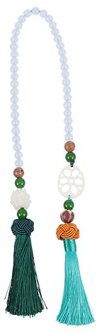 Warmhm 2stücke Lotus Roots Car Pendant Elegante Auto-hängedekoration Für Rückspiegel Stilvolles Interieur Mit Lebendigem Lotus-Design Tragbar Und Platzsparend Für Ansprechende