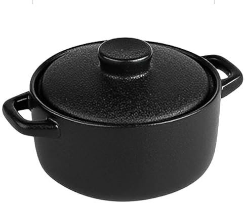 FZKun Ramequins avec couvercle – Ensemble de ramequins pour crème brûlée, sauces à tremper, sauces, récipients alimentaires en céramique, parfaits pour les restes de nourriture, plats résistants au