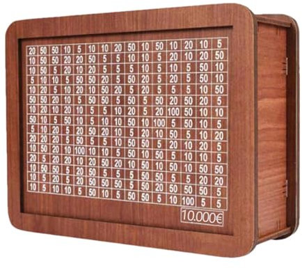 Quzente Spardose aus, Spardose aus für Bargeld | Spardose,Retro Wiederverwendbare Spardose aus, Spardose mit Zähler, Münzkasse, Münzsparbank für Erwachsene und Kinder