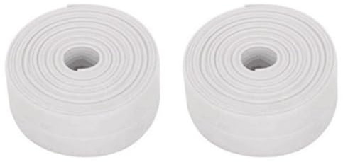 Asttenno Weißes Anti-Schimmel-Dichtungsband für Badezimmer und Küche, 3,2 M X 3,8 cm, für Dusche und Badewanne, wasserdichte Versiegelung