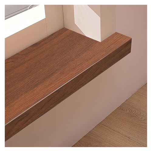 APMOE Fensterbank Innen Holzmaserung - PVC Fensterbrett Innen - Fensterbank Abdeckung - Fensterbank Verkleidung Innen für Zuhause, Innenfensterbank Fensterbänke Nach Maß, Kunststoff(G,35 cm x 160 cm)