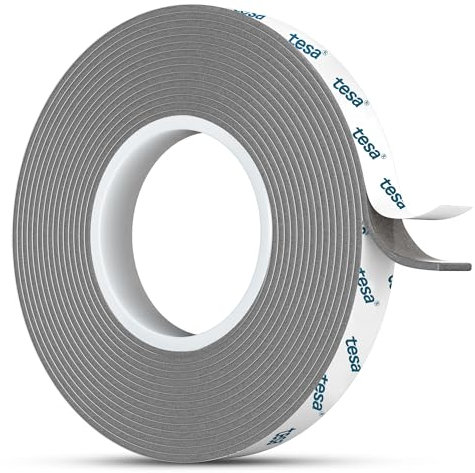 EMITEVER Ruban Adhésif Double Face Extra Fort 6311-3 m X 10mm Double Face, Imperméable et Résistant aux Hautes Températures, Adapté aux Voitures et à la Décoration de la Maison