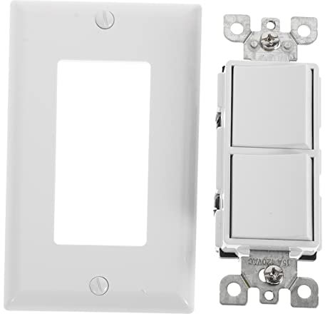 SHINEOFI Interruttore Bilanciere Con Piastra Muro Per Uso Residenziale e Commerciale Palette Individuali Design Elegante e Funzionale