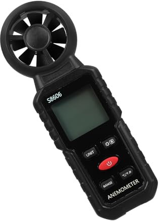 UKCOCO Anémomètre Portatif Pour Extérieur Mesure Vitesse Vent Testeur De Vitesse De Air Compteur Compact