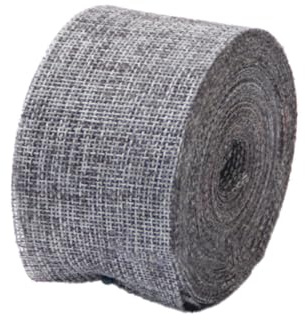GreatRise 10m Juteband 5cm Breit Geschenkband Jute Schleifenband Sackleinenband Dekoband Stoffband für DIY-Basteln Scrapbooking Geschenkverpackung Hochzeit Weihnachten Party Deko Grau