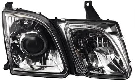 Fari Proiettori Anteriori Per Lexus LX470 1998-2007 Paraurti Anteriore Auto Faro Allo Xeno Lampada Di Guida Faro Anteriore Lampada Alogena Faro Anteriore Fari Anteriori Auto(White Right)