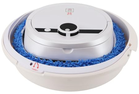 Asixxsix Robot Aspirateur et Serpillière 2 en 1, Batterie Integrée 2400mAh, Balayage Rotatif Pressurisé, Robot Nettoyeur Intelligent Sols, Panneaux de Bois, Marbre, Carrelages
