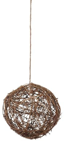 jojofuny Vogel Nistmaterial Rankenkugel Wetterfest Langlebig DIY Nest Wildvögel Garten Nisthilfe Außenbereich Rankenkugel Ø20cm 1 Stück