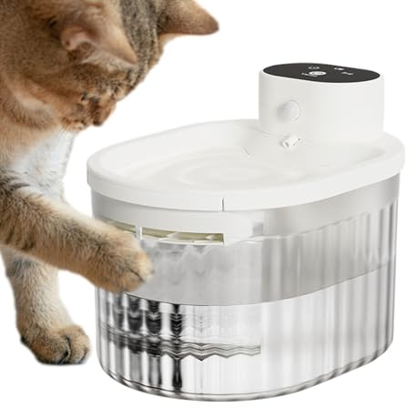 Yanayi Katzen Trinkbrunnen - 3L Wiederaufladbarer Automatischer Futterautomat Mit Intelligenter Sensorik,Hunde Trinkbrunnen Trinkschale - Für Bewässerung Fütterung Welpe Katzenbaby Kleintier Innenraum