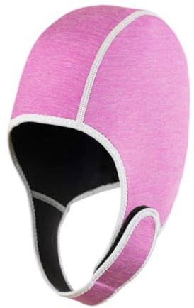 Ronyme Capucha para Buceo, Traje de Neopreno con Correa para Barbilla, cómoda Gorra de, Gorro de natación para natación, Vela, Deportes acuáticos, Rosa