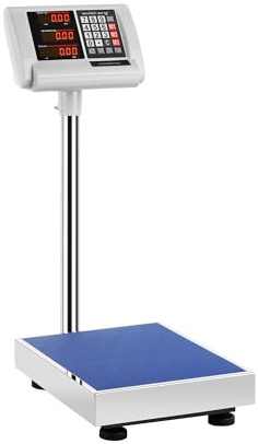 Steinberg Balance Plateforme Professionnelle Industrielle Pèse-Colis SBS-PF-60/10A (60 kg, Précision ±10 g, Autonomie 10 H, 40x30 Cm, LED)