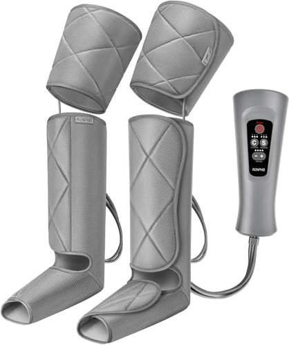 RENPHO Masajeador de Piernas Compresión de aire para masaje y relajación muscular. 6 modos y 4 intensidades, ideal para pantorrillas, muslos y pies