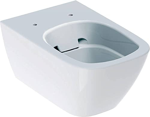 Geberit Smyle Square WC lavables, sans Rebord, Suspendus, 4,5/6l, Forme fermée, Coloris: Blanc - 500.208.01.1