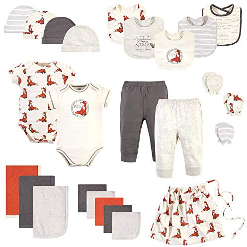 Touched by Nature Hubbmx Baby-Bettwäsche-Set aus Bio-Baumwolle, Unisex, Baby-Set aus Bio-Baumwolle und Geschenkset, Boho Fox