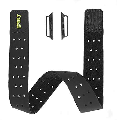 T-TAIMING Sport Edition Armband - Elastic and Breathable Lycra Armband for Apple Watch Series 8 7 6 SE 5 4(44/45/49mm,Black)