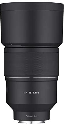 Samyang 135mm F1.8 AF Full Frame Auto Focus Telephoto Lens for Sony E Mount Cameras, Black, (SYIO13518-E)