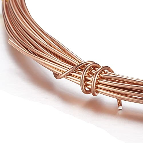 Perlin Filo di alluminio, 1 mm, 12 m, in rame, per gioielli, fai da te, per modellare, per gioielli fai da te, floristica