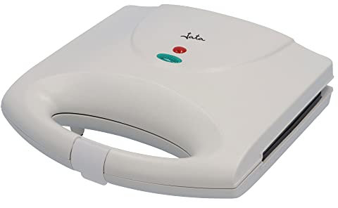 Jata JESW1232 Sandwichera con Placas Antiadherentes, 2 sándwiches enteros XXL, Sellado perfecto, Tostado rápido y uniforme, 750 W, Fácil limpieza, Almacenaje vertical, Blanco