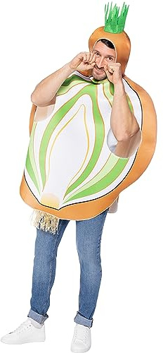 Funidelia | Disfraz de cebolla para hombre y mujer Comida, Bebida - Disfraz para adultos y divertidos accesorios para Fiestas, Carnaval y Halloween - Talla única - Blanco