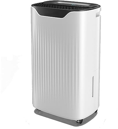 THAMBA Deshumidificateur d Air 12L/D, Déshumidificateur a Commande Intelligente (21 Pintes), Petit Déshumidificateur avec Sécurité Enfant, Maison/sous-Sol/Bureau Absorbeur D'humidité