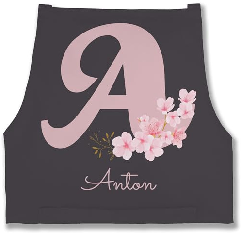 Geschenk mit Namen personalisiert by Shirtracer - Schürze - Name und Initialen - Personalisierte Geschenke mit Anfangsbuchstaben I Geschenkideen mit Namen