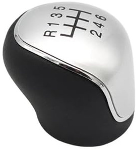 Pomello Leva Cambio Pomello cambio in pelle 56 velocità MT per Ford per Galaxy per Grand C-Max per Kuga 2007-2012 2013 2014 2015 2016 2017 2018 2019 2020 2021 Manopola Cambio Auto ( Size : 6 Speed Sil