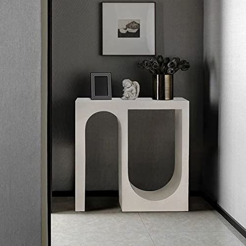 Mesa Consola Estrecha Mesa de Forma única Mesa Consola para Sala de Estar Mesa de Porche francés Gabinete de Pasillo contra la Pared Entrada a la Chimenea