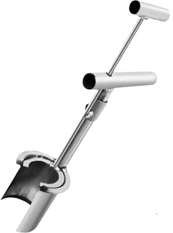 Plantoir à bulbes à long manche, outil de plantation d'arbres fruitiers en acier inoxydable, outil de plantation de bulbes, accessoires de jardin pour tulipes, crocus, dahlias, lys, légumes