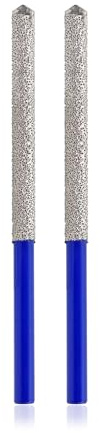 SHDIATOOL Diamond Mortar Raking Bit 7.2mmx 74mm Mortar Router Bit with Carbide Positioning for for Mortar Blown Damaged Bricks or Natural Stone Removal Milling Bits, Round Shank, 2pcs