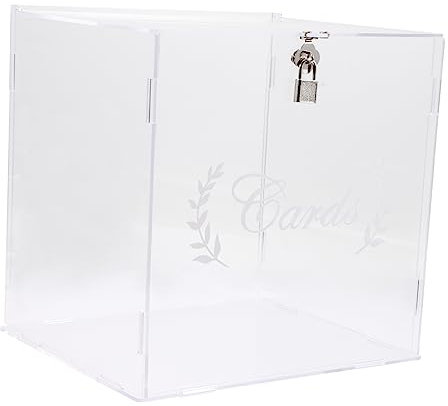 FUNOMOCYA Hochwertige Transparente Acryl-wedding Card Box Zur Aufbewahrung Von Karten Geschenken Und Spenden Für Hochzeiten Geburtstagsfeiern Und Jubiläen Stilvolle Deko Für