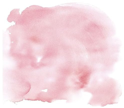 Scenolia Papier Peint intissé Nuage Rose en Aquarelle 300 x 270 cm (LxH) - Tapisserie Murale panoramique XXL, Made in France