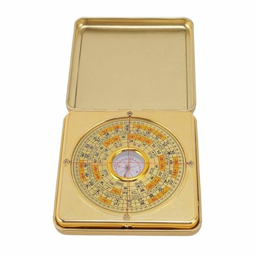 HOHXFYP Feng Shui Luo Pan, Eiserner Chinesischer Alter Kompass, Wohn Feng Shui Kompass, Alter Kompass Zum Erlernen Von Wohn Feng Shui (Klein)