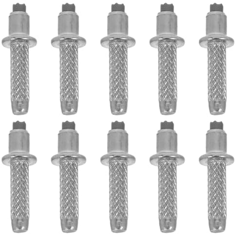Garneck Wanderstöcke Ersatzspitzen: 10er Set Premium Wolframspitzen Für Trekking-Pole & Alpenstock — Robuste Wanderstock Spitze Für Wandern Klettern Bergsteigen Outdoor