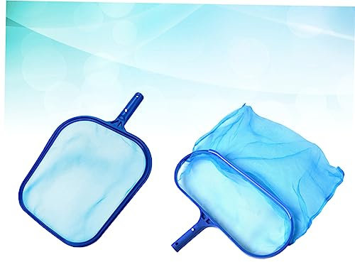 UKCOCO 2 Stück Schwimmbadreiniger teichreinigung teich Reinigung kalanchoe Schwimmbadreinigung poolreinigung -Skimmernetz Spa-Netz fliesenreiniger Netto-Schwimmbad Pool-Netz Blue
