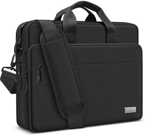 ZYB Grand Capacité Sacoche Ordinateur 15.6-16 Pouces,Étanche Sacoche PC Portable 15.6 16 Pouces Housse Protection Sac à Bandoulière Pochette pour 15-15.6 Laptop/Lenovo/HP/Dell/Acer/MSI/ASUS etc-Noir