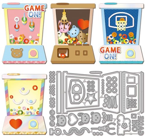 GLOBLELAND - Matrices de corte de metal, agitador de máquina de pinza de juego retro para scrapbooking juego de lanzar anillos de agua de metal con cortes para fabricación de tarjetas de gofrado álbum