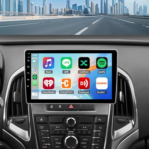 4+64G Android 14 Autoradio Compatible avec Opel Astra J/Excelle 2010–2014 avec sans Fil CarPlay Android Auto 9-Zoll Radio avec Bluetooth WLAN FM/RDS SWC Mirror Link