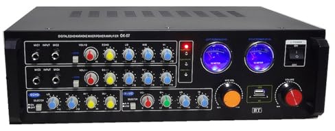 Amplificatore Audio Di Potenza a 5.1 Canali, Ricevitore Stereo Con Potenza Di Picco Di 440 W, Con USB, SD, AUX, Ingresso Microfono, Eco, Indicatore Di Livello, Per Altoparlanti Home Theater E Studio