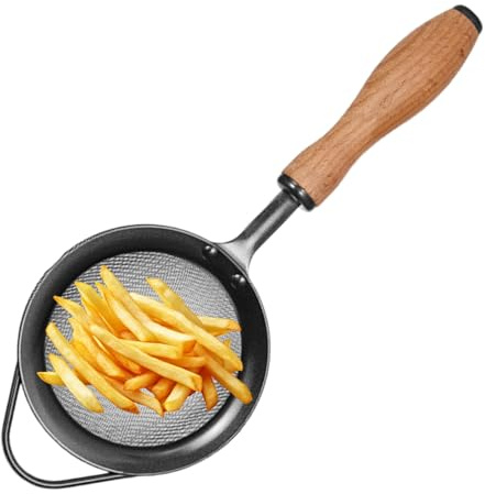 Tamiz de Malla Fina, Colador de Acero Inoxidable con Malla Fina, Herramienta de Cocina Multiusos para Tamizar, Filtrar y Colar Harina, Pasta, Quinoa, Huevo, Té, Arroz y Café